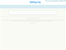 Tablet Screenshot of ipblog.org